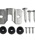 Heavy Duty Metal Wall Mount Bracket With Screws And Pads For Secure Dartboard Hanging On Wall Backboard Or Cabinet Silver Finish Easy Install