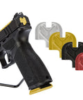 Gold CNC Machined Aspis Cut Slide Cover Back Plate For Springfield Echelon 4.5F And 4.0C 9mm beside pistol and other colors