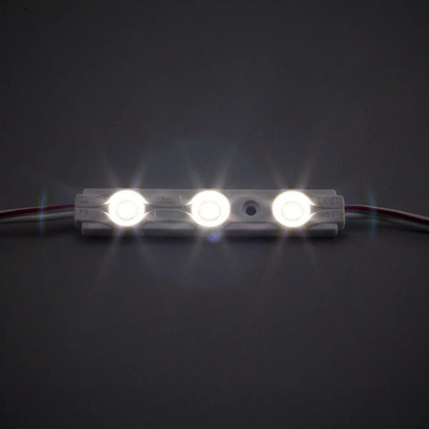 Daylight White 6500K 12V DC LED Modules For Sign Letters Waterproof Adhesive Backing 3 LEDs 2835 SMD glowing in darkness