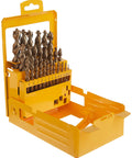 29 Piece Pilot Point Drill Bit Set With Metal Index for clean starts and accurate holes, easy to use and built tough for metal and wood