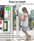 Child using aluminum sliding door handle for glass patio doors 8 inch pull fits six and five eighths inch mounting holes