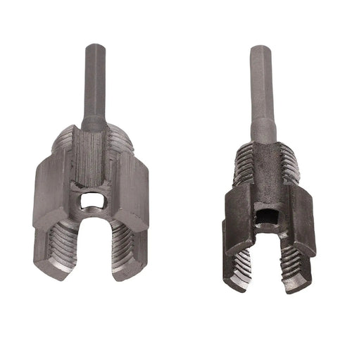 Close-up of All In One Pipe Thread Cutter Tool Set With Alloy Steel For Internal And External Threading Do It All Leak Proof Cuts