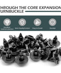 20 Piece Bumper Fastener Rivet Clips Set For Front Bumper And Radiator Support Retainers Plastic Push Fender Liner Clips Beefy Nylon Durable OEM 01553-09321 Compatible With Nissan Maxima Versa Altima And Infiniti