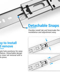 14 Inch Soft Close Drawer Slides Six Pairs Side Mount Rails Heavy Duty Full Extension Ball Bearing 100 Lb Capacity