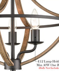 Close-up of Industrial Ceiling Light Fixture Semi Flush Mount Three Light Black Wood Grain Farmhouse Light Fixture