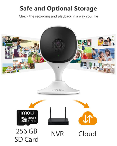 Two Pack 1080P Indoor Security Cams With Night Vision, 2 Way Audio, Human And Sound Detection, Alexa Compatible Baby Monitor And Dog Cam