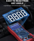 Digital Multimeter And Analyzer With TRMS 6000 Counts Auto Ranging Pro Grade with backlit display in use