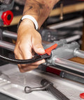 Using One-Hand Clamp Gun Workstation With Non-Marring, Form-Fitting Yokes And Leveling Knob For Scope Mounts