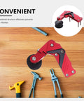 Heavy Duty Universal Motorcycle Chain Tensioner Kit For Dirt Bikes And Atvs With Anti Slip Roller For Precise Adjustment And Safe Heavy Rides, red aluminum
