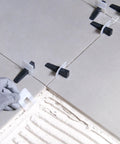 Tile Leveling System Clips And Wedges 2 Mm Black 500 Piece Set for fast lipless finishes during tile installation on floor