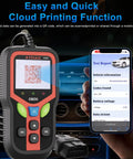 All In One OBD2 Scanner Diagnostic Tool For Cars And Trucks Plug And Play Read And Clear Check Engine Codes displayed with smartphone
