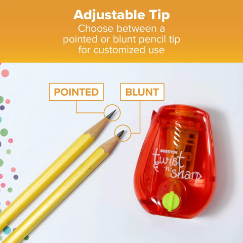 Curved Handheld Manual Pencil Sharpener Boasts A Smooth Ratchet Grip And Adjustable Dial To Transform Dull Points Into Deadly Sharp Edges With Zero Sweat A Legit Daily Driver For Students And Desk Work showing yellow pencils and sharpener with adjustable tip settings.