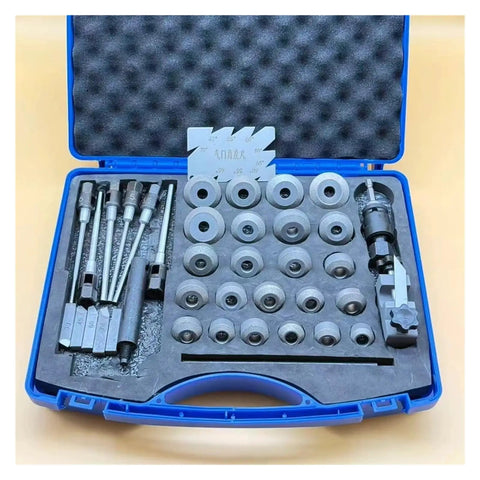 Grab This Pro Auto Valve Seat Reamer Tool For Family Rides With Universal 20-38mm Fit And Durable Diamond Grinding Wheel To Fix Bad Seats Fast Without Breaking The Bank, blue case kit