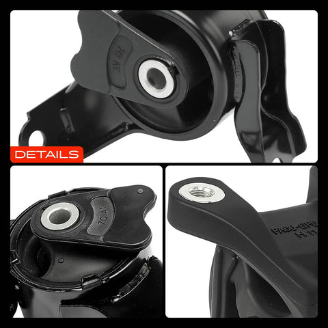 Heavy Duty Engine Motor Mount And Transmission Mount Kit Set Of 4 For Honda Element 2003 2004 2005 2006 2.4L L4 Auto close-up of rubber mount