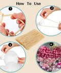 Ultimate Balloon Arch Kit With 6 Heavy Duty Clear Clamps And 100 Premium Long透明 Balloons For Epic Birthday Weddings And Party Decorations assembly steps with balloons and clamp