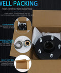 Trailer Hub Kit For 3500 Lbs 5 Lug Axles, 4.5 Inch Hub, Fits 1-1/16 To 1-3/8 Inch Spindles, 5 On 4-1/2, 84 Tapered Spindle packed in box
