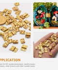 Mini Copper Hinges 30 Pcs 8x10mm Gold Tone Tiny Hinge Set For DIY Jewelry Boxes Small Wooden Boxes Cabinet Hardware For Craft Projects Rust Resistant Durable.