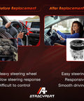 Comparison of driving experience before and after installing Toyota Power Steering Pump With Pulley For Camry 2007-2011, Avalon 2005-2012, Lexus ES350 2007-2012, 3.5L V6 2GR-FE Engine, Replaces 21-5498, 36P1012, 44310-33170, OEM Replacement, Plug And Play, Leak Free, Quiet Steering