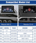 Mazda CarPlay And Android Auto Retrofit Kit Slick Plug And Play Upgrade For MZD Connect System display compatibility chart