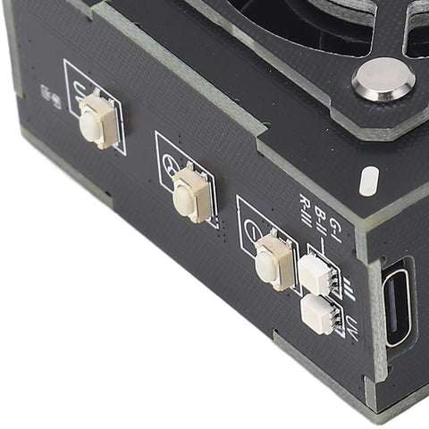 Control panel of High Speed Solder Fume Extractor With UV Curing And Cooling Function 10000 RPM Welding Ventilator Compact Portable Smoke Remover