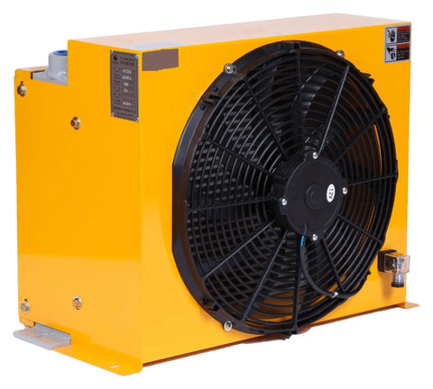Industrial Air Oil Cooler With Fan 250 L Per Min Flow Aluminum Plate Heat Exchanger For Hydraulic Systems Heavy Duty Radiator Cooling A Real Workhorse For Wide Equipment And Machinery Applications AC220 Compatible