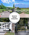 Heavy Duty Dual Swing Gate Opener Workhorse With Smart Automation and Sturdy Motors Built Tough for various swing gates.