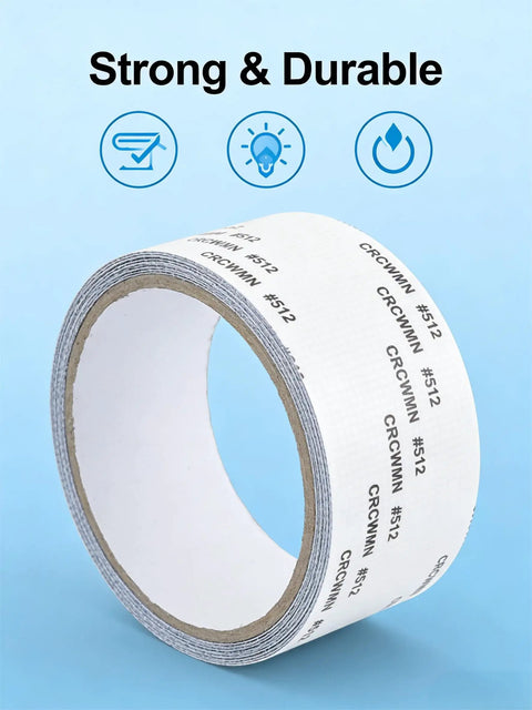 Self-Adhesive Mesh Tape For Window Screen Repair Patch, durable roll showcasing strong adhesive backing for repairs.