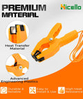2 Pack K Type Thermocouple Sensor Leads With Clamp Jaw Clips For HVAC And Plumbing Gauges, yellow clamp clips and wire