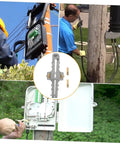 Smooth Operator Adjustable Wire Stripper And Fiber Optic Cable Cutting Tool Slick Auto Mechanic Choice For Fast Homeowner Rewiring and Daily Electrical Patch Up Jobs, shown with cable installation.