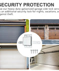 Heavy Duty Inside Garage Door Deadlock, Galvanized Steel Side Lock For Most Garage Doors, Beefed Up Security Protection, 2 Pack