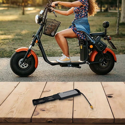 Battery Mount Bracket For E Bike 5 Pin Connector Heavy Duty Electric Bicycle Battery Holder For Hailong 2 Models on wood table