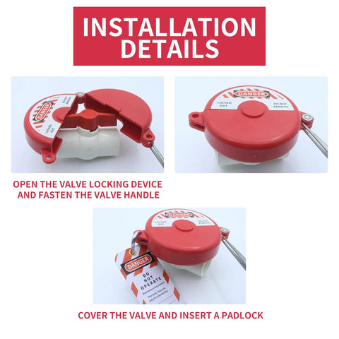 Rock Solid Gate Valve Lockout Device For Industrial Safety Tagout Kit Designed For Quick Mount On Six And A Half To Ten Inch Valves Molded From Damage Resistant Abs Plastic Built Tough As Nails For Daily Shop Floor Work