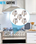 Gas Range Burner Knob Set No Fuss Replacement For GE Cafe Series Stovetop 5 Pack WB03X32194 WB03T10329 4920893