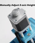 Beefed Up Aluminum Z Axis Assembly for 3018 ProVer CNC With 43mm and 52mm Spindle Mounts, 775 Spindle Ready, 300 To 500W Motor Support, Exchangeable Mounts for 65mm and 69mm Options, Plug And Play Retrofit, manual Z-axis height knob