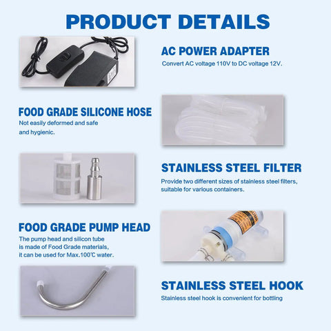Product details of Low Noise Mini Electric Water Transfer Pump 100 To 240V Plug In For Ice Maker, Coffee Machine And Beverage Dispensers