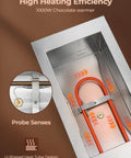 Pro Grade Two Tank Chocolate Tempering System 9 Lb Capacity Commercial Warmer and Melter heating element detail