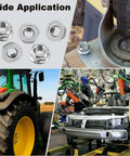 Kickass Heavy Duty 1/4-20 Serrated Flange Hex Nuts 304 Stainless Steel for various applications including vehicles