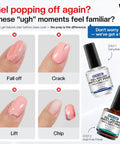 Gel Nail Primer And Dehydrator Kit For Gel Polish Prep, Hema Free And Acid Free Bond, showing nail issues and solution