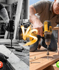 Comparison of two drilling methods using No Sweat Quick Grab Magnetic Depth Stop Bit Holder For Impact Driver And Power Drill.