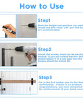 Installation instructions for Heavy Duty Door Barricade Brackets Set Of 4 For Home Security Rugged 4mm Carbon Steel Door Bar Holders.