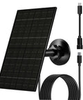 6W Outdoor Solar Panel Charger For Security Cameras With 5V USB Or USB-C Power Recharges Battery Cameras IP66 Waterproof