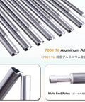 Heavy Duty Aluminum Tent Poles Replacement Set For Go To Camping Quick Repair Pre Assembled Rods 2 Pieces 16.3 Feet Aircraft Grade 7001 Alloy