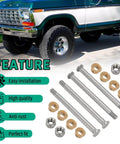 Door Hinge Pin And Bushing Repair Kit For Ford F150 F250 F350 1973 1979 And Bronco 1978 1979 stainless steel components