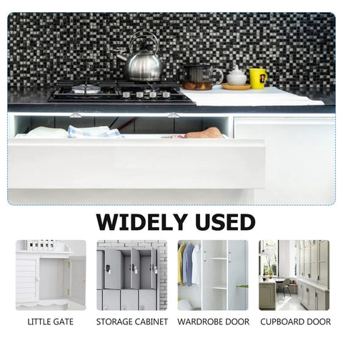 Magnetic Cabinet Door Catches 4 Pack Heavy Duty Drawer Push Latches for Closets Wardrobes Cupboards and Furniture Doors