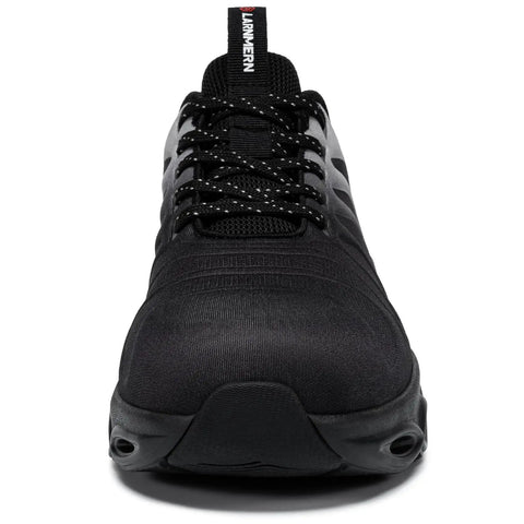Front view of Steel Toe Shoes For Men Safety Work Sneakers With Lightweight EVA 3D High Rebound Sole Built For Comfort ASTM F2413 200J Protection.