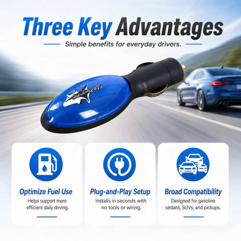 Fuel Saver 2 Pack for Cars and Trucks 2026 Upgrade Fuel Sync Device Gas Saver to Cut Fuel Use by Ten to Thirty Percent