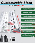 Heavy Duty L Shaped Steel Brackets With Wide Slotted Openings, rust proof, customizable sizes for DIY projects.