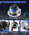Front Wheel Hub Bearing Assembly Direct Fit Easy Install 5-Lug With ABS Compatible With Chevy Malibu 2004 2012, Pontiac G6 2005 2010, Saturn Aura 2007 2009, Cobalt HHR 2008 2010