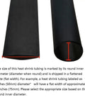 Heavy Duty Marine Grade Dual Wall Heat Shrink Tubing Roll 3:1 Adhesive Lined Wire Jacket Half Inch By Ten Feet Black flat and rolled view