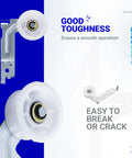 Upgraded Dual Ball Bearings Dryer Idler Pulley With Sturdy Clip Compatible With Samsung Dryers close-up view showing details